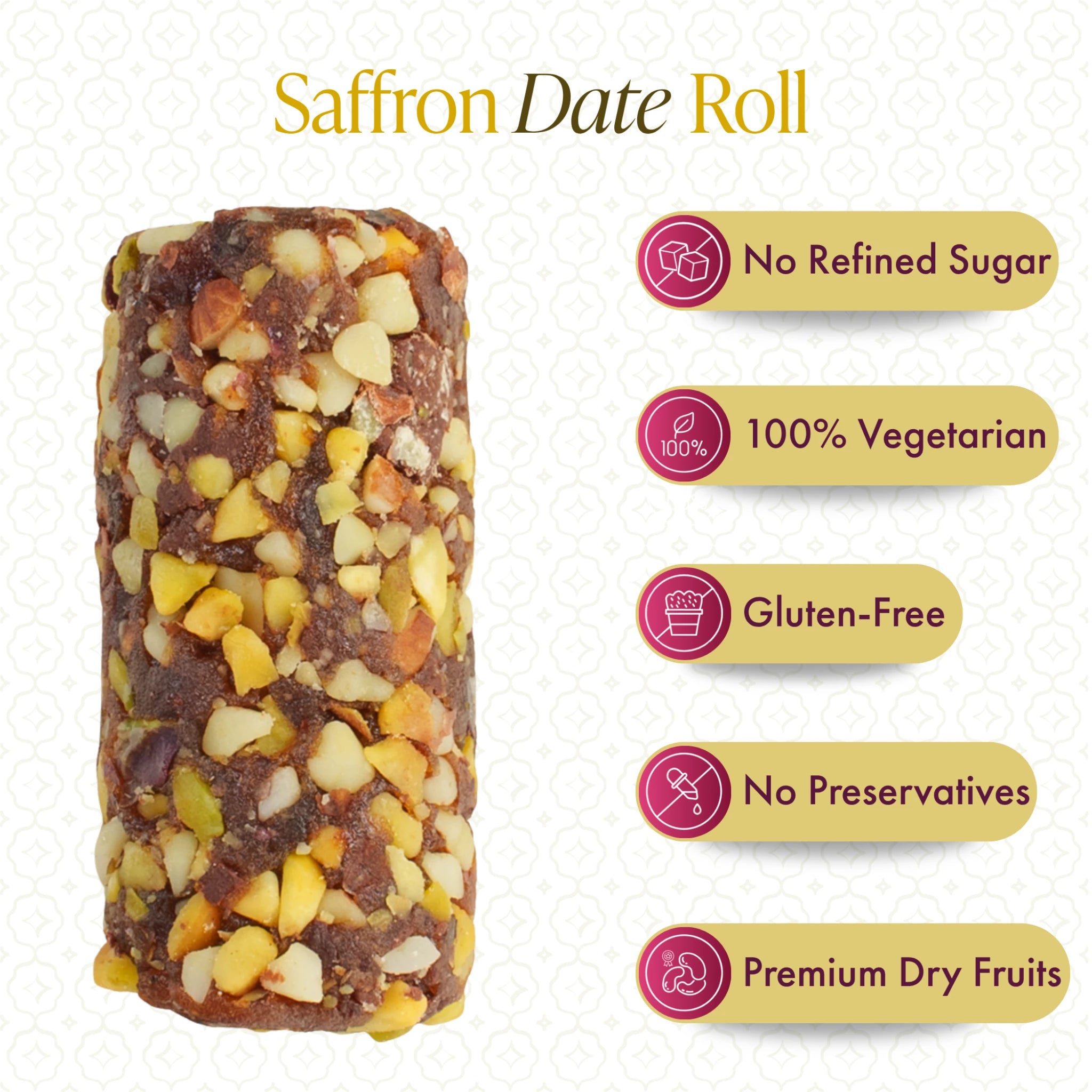 Saffron Date Roll