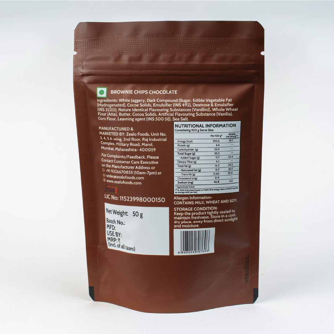Brownie Chips - Chocolate
