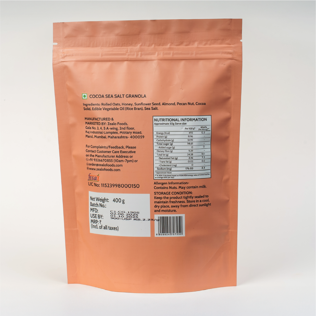 Cocoa Sea Salt Granola