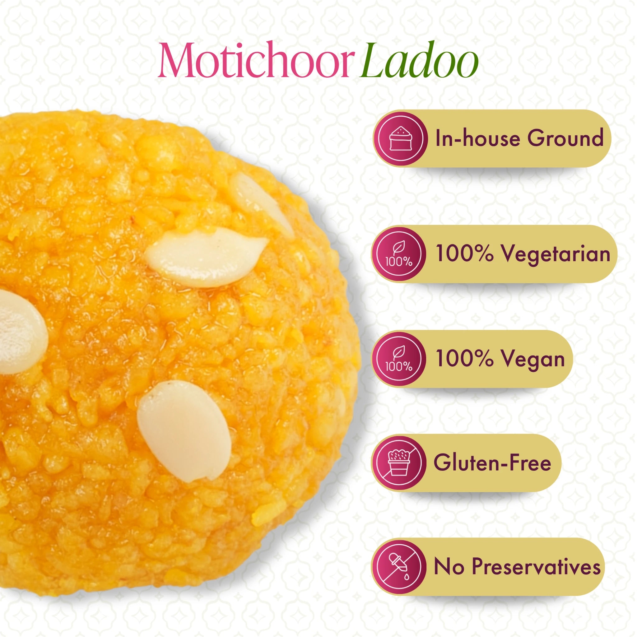Traditional Delicacy - Motichoor Ladoo (Only Mumbai Delivery)