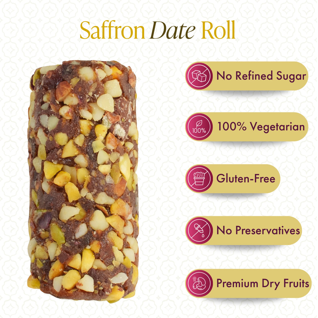 Saffron Date Roll
